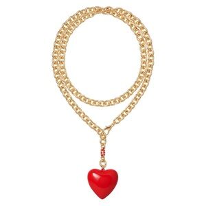 NWOT Roxanne Assoulin The Puffy Heart Necklace